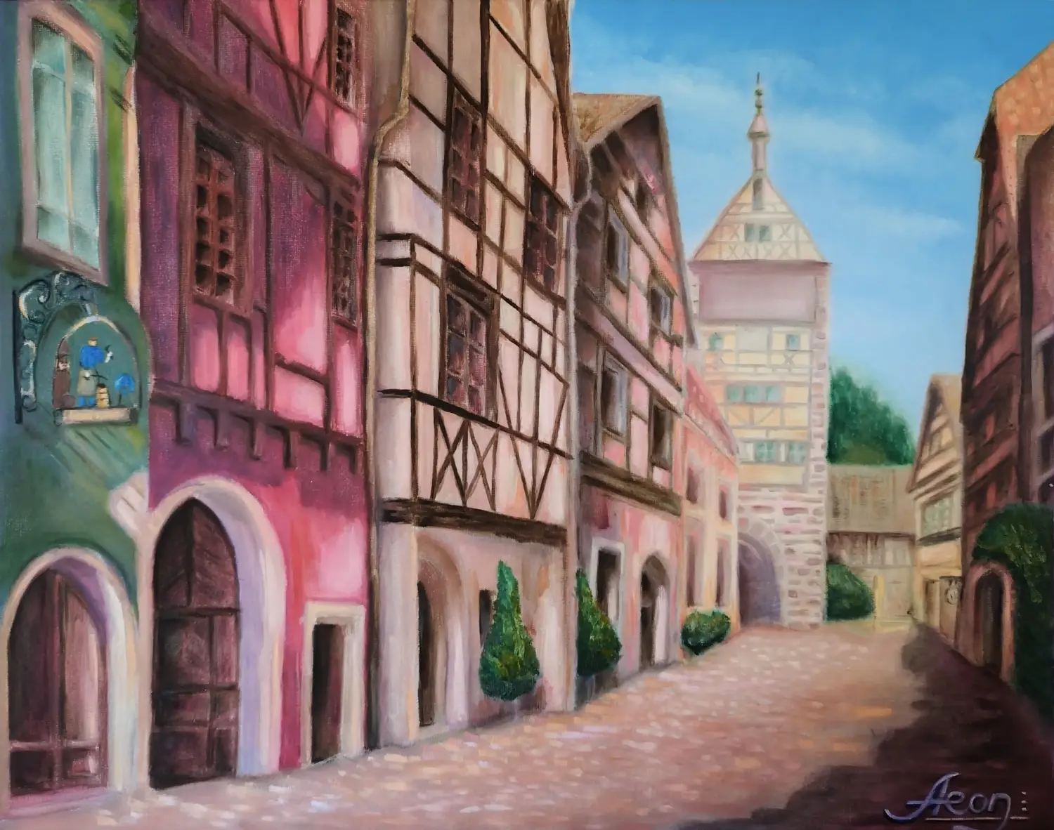 Old Rhine Town Street